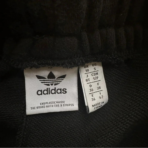 Adidas Sports Black Grey Shorts Activewear Drawstring Color-block Size S - Picture 5 of 6